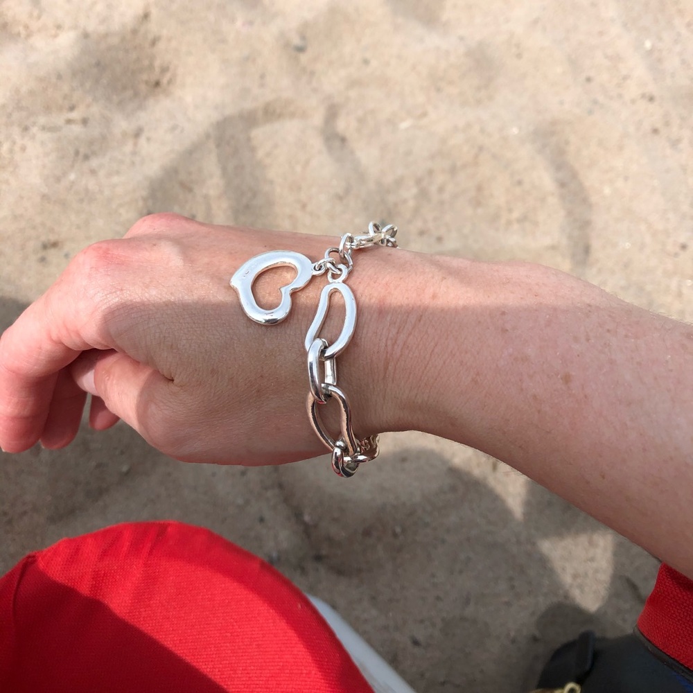 Silver tone bracelet